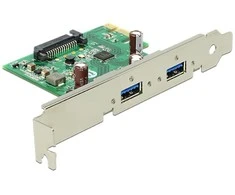 „Delock PCIe IOI“ > USB 3.0 2 prievadų žemo profilio forma