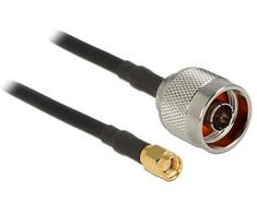 Delock Antennenkabel N Stecker > SMA Stecker RG-58 A/U 10 m