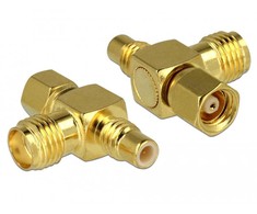 Delock Adapteris SMC Buchse > SMC Stecker > SMA Buchse T-Stk.