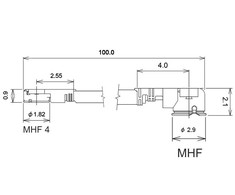 Delock Antennenkabel MHF® I Stecker zu MHF® 4L Stecker 1,13 10 cm