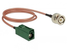 Delock Antennenkabel FAKRA E Buchse > BNC Stecker RG-316 50 cm