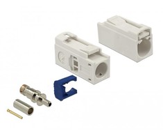 Delock FAKRA B Buchse 25 mm (lang) zum Crimpen