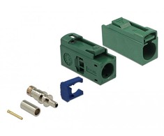 Delock FAKRA E Buchse 25 mm (lang) zum Crimpen