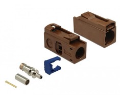 Delock FAKRA F Buchse 25 mm (lang) zum Crimpen