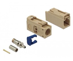 Delock FAKRA I Buchse 25 mm (lang) zum Crimpen