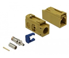 Delock FAKRA K Buchse 25 mm (lang) zum Crimpen