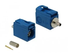 Delock FAKRA C Buchse 21 mm (kurz) zum Crimpen