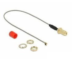 Delock Antennenkabel SMA Buchse zum Einbau Ferritkern > MHF / U.FL-LP-068