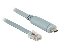 Delock Adapteris USB 2.0 Typ-C Stecker > 1 x Seriell RS-232 RJ45 Stecker 0,5 m