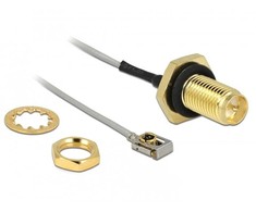 Delock Antennenkabel RP-SMA Buchse zum Einbau zu MHF® I LK Stecker 1.13 50 cm
