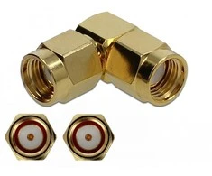 Delock Adapteris RP-SMA Stecker zu RP-SMA Stecker 90° 10 GHz