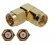Delock Adapteris SMA Stecker zu SMA Stecker 90° 10 GHz