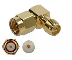Delock Adapteris SMA Stecker zu RP-SMA Buchse 90° 10 GHz