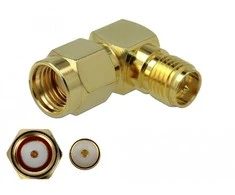 Delock Adapteris RP-SMA Stecker zu RP-SMA Buchse 90° 3 GHz