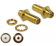 Delock Adapteris SMA Buchse zu RP-SMA Buchse zum Einbau 3 GHz