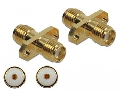 Delock Adapteris SMA Buchse zu SMA Buchse zum Einbau 10 GHz