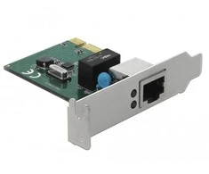DELOCK Gigabit LAN 1x RJ45 + žemo profilio Delock