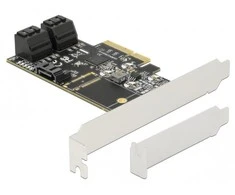Delock 5 Port SATA PCI Express x4 kortelė – žemo profilio formos koeficientas