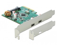 „Delock PCI Express x4“ kortelė – 2 x išorinis USB 10 Gbps (USB 3.1) USB Type-C