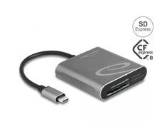 Skaitytuvas Delock Delock USB Type-C kortelių skaitytuvas skirtas SD Express ir CFexpress atminties kortelėms