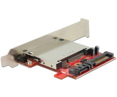 Kietasis diskas Delock 91495 - CFast,CFast 2.0 - Juodas,Raudona,Sidabrinis - SATA - Box