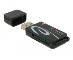 Delock Mini USB 2.0 kortelių skaitytuvas su SD ir Micro SD lizdais