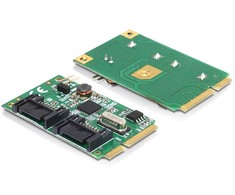 „Delock Mini PCIe“ valdiklis – 2x SATA III (95233)