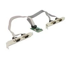Kontroler Delock Mini PCI Expr Card 4x D-Sub9 (95243)