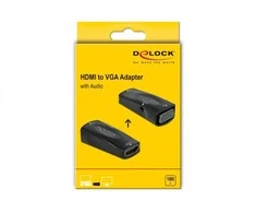 „Delock“ adapteris HDMI-A moteriškas VGA lizdas 1080p su garsu