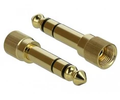 AV adapteris Delock Jack 3.5mm - 6,3mm auksas (65983)