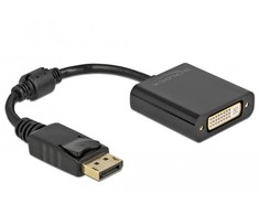 Delock Adapteris DisplayPort 1.1 pasyvioji juoda DVI moteriška