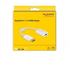 Delock Adapteris DisplayPort 1.1 Stecker zu HDMI Buchse Passiv baltas