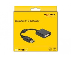 Delock Adapteris DisplayPort 1.1 pasyvioji juoda DVI moteriška