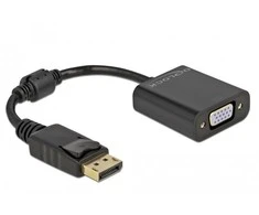 „Delock“ adapteris „DisplayPort 1.2“ pasyvioji juoda VGA moteriška