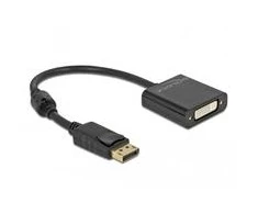 „Delock“ adapteris „DisplayPort 1.2“ į DVI moterišką 4K aktyvią juodą