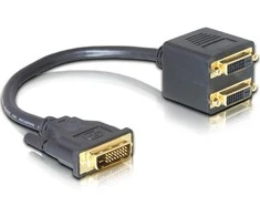 „Delock“ adapteris DVI 25 kištukinis ir 2 x DVI 25 lizdas