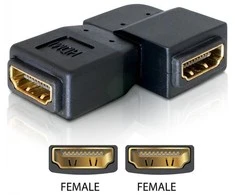 Delock Adapteris HDMI Buchse > HDMI Buchse 90°links
