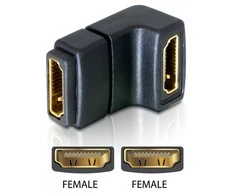 Delock Adapteris HDMI Buchse > HDMI Buchse 90° unten
