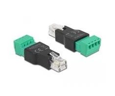 ADAPTER TERMINAL BLOCK 4 PIN->RJ11/RJ14(F) DELOCK