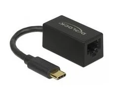DeLOCK Adap USB3.2> USB-C St> GigaLan juodas - 66043