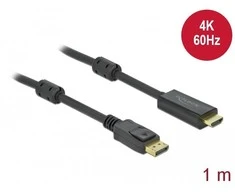 Kabelis Delock DELOCK DisplayPort 1.2 > HDMI kabelis 4K 60Hz 1.0m aktyv.
