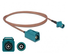 Delock Antennenkabel FAKRA Z Stecker > FAKRA Z Buchse RG-316 1 m