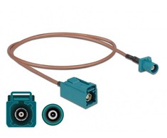 Delock Antennenkabel FAKRA Z Stecker > FAKRA Z Buchse RG-316 0,5 m