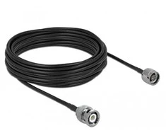 Delock 90425 - 10 m - LMR195 - Juodas - Gray