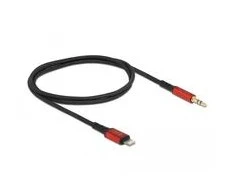 Delock garso kabelis 8 kontaktų Lightning™ kištukas su stereo lizdu 3,5 mm 3 kontaktas 0,5 m