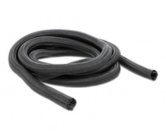 OPLOT NA KABLE DELOCK 10M 19MM JUODA POLIESTER