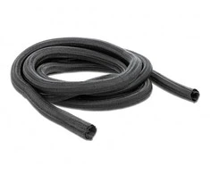 OPLOT NA KABLE DELOCK 10M 19MM JUODA POLIESTER
