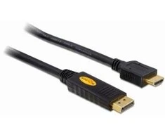 DELOCK Cable Ekranas Port-St > HDMI-St 3m
