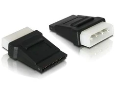 Delock SATA 15- pin - 4- pin, Juoda (82325)