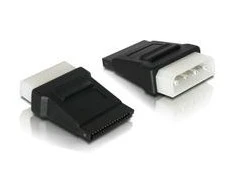 Delock SATA 15- pin - 4- pin, Juoda (82325)